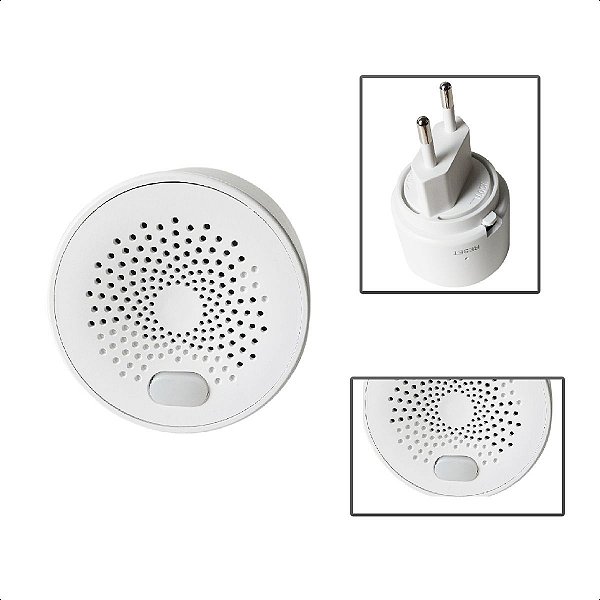 Sensor Smart Detector de Gás Wi-Fi Inteligente Com Alarme