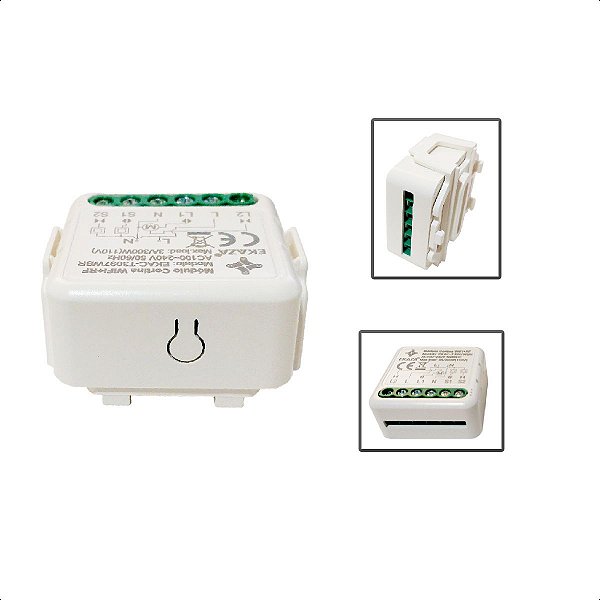 Mini Módulo Relé P/Cortina Persiana WiFi+RF433Mhz Inteligent