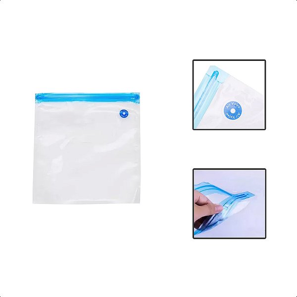 Kit Bomba Vácuo E 06 Sacos Para Conserva Alimentos Hermético
