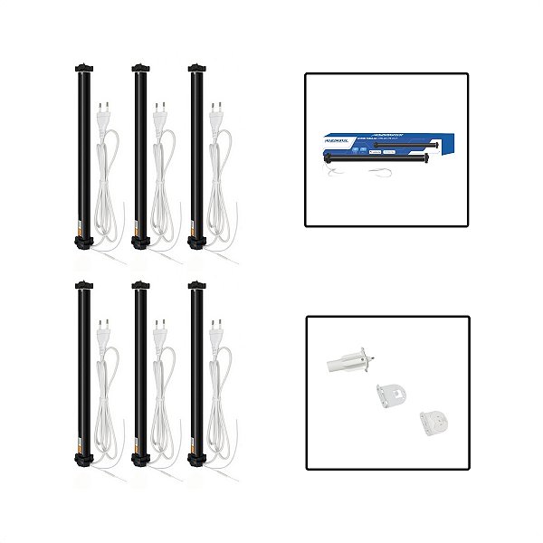 8 Motores Tubular Persiana Inteligente WiFi Automação