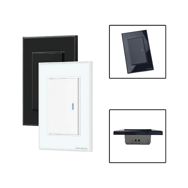 Interruptor Inteligente 1 Botão Zigbee Tecla Física c/ LED