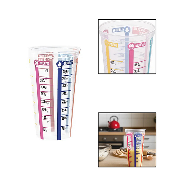 Copo Medidor P/ Receitas 500ml