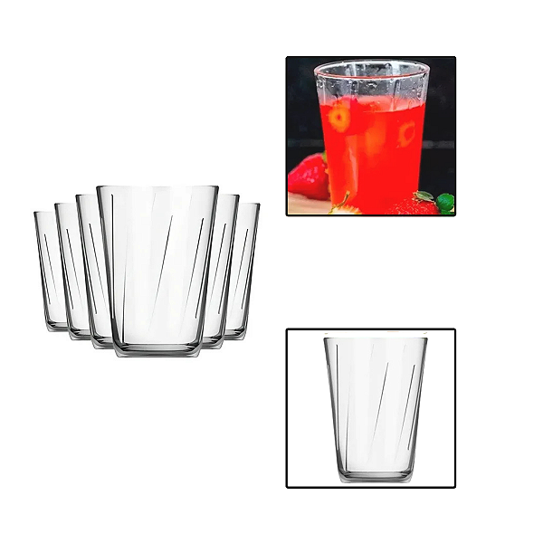 Jogo de 6 Copos Amazon 190ml