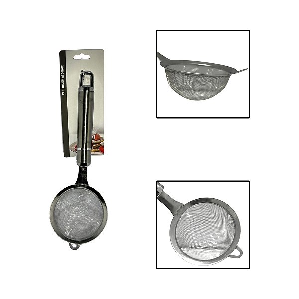 Peneira Coar Polvilhar Aço Inox