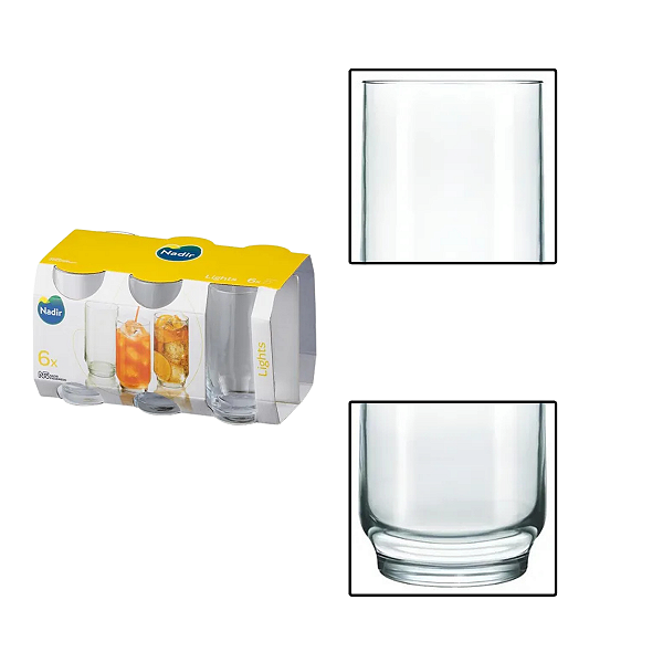 Jogo de 6 Copos Lights 300ml