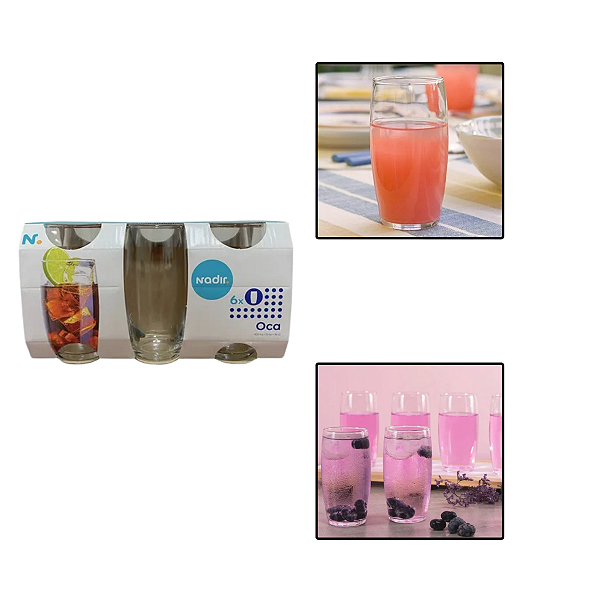 Jogo de 6 Copos Oca 300ml