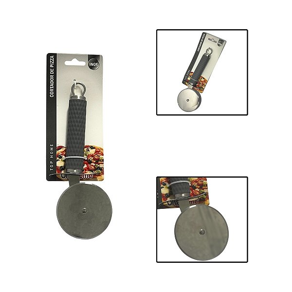Cortador Fatiador Pizza Aço Inox Silicone