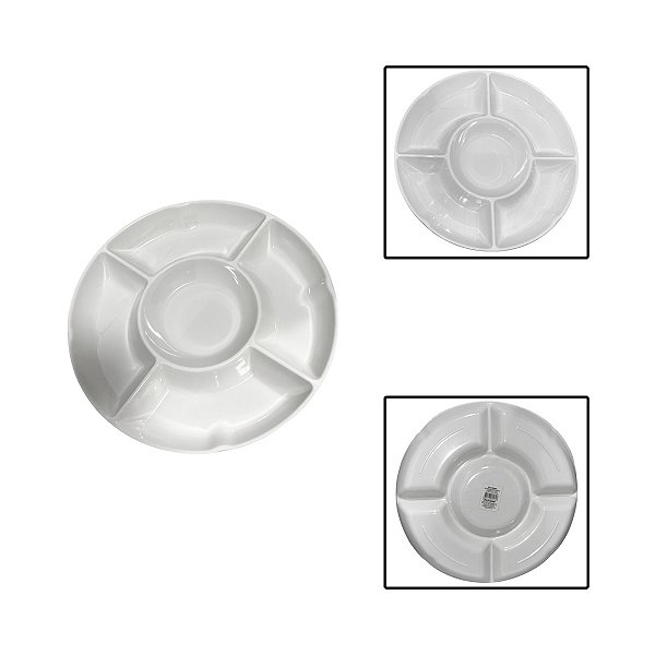 Petisqueira com 5 Divisórias Melamina 30cm