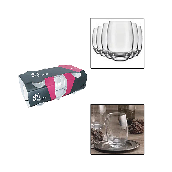 Jogo de 6 Copos Aruba 465ml