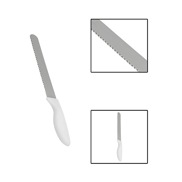 Faca Serrilhada 10" Pão Bolos Tortas Linha Essential