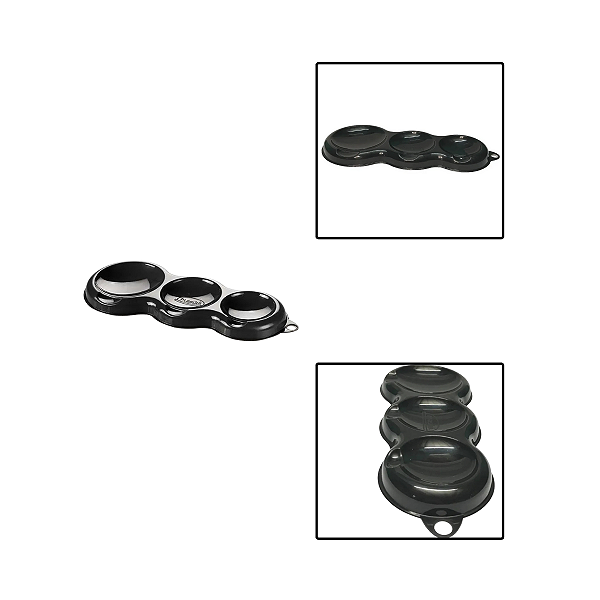 Descanso de Talheres Plastico Preto