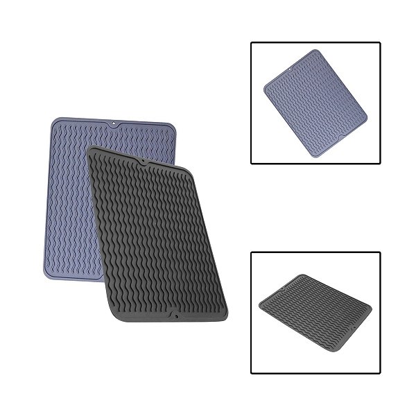 Tapete Escorredor Louça Silicone Cor Sortida