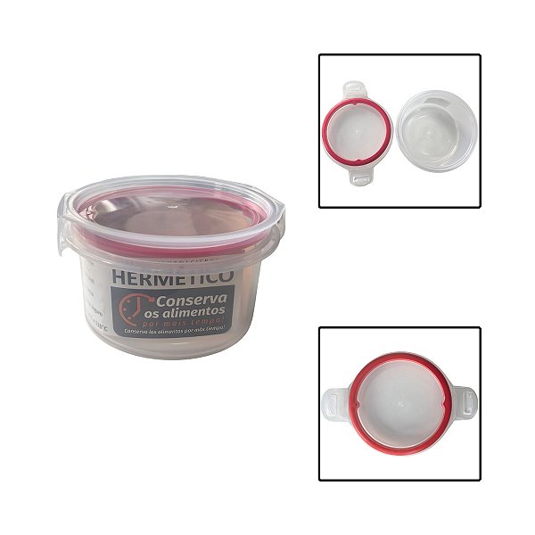Porta Mantimentos Trava Mais Redondo 550ML
