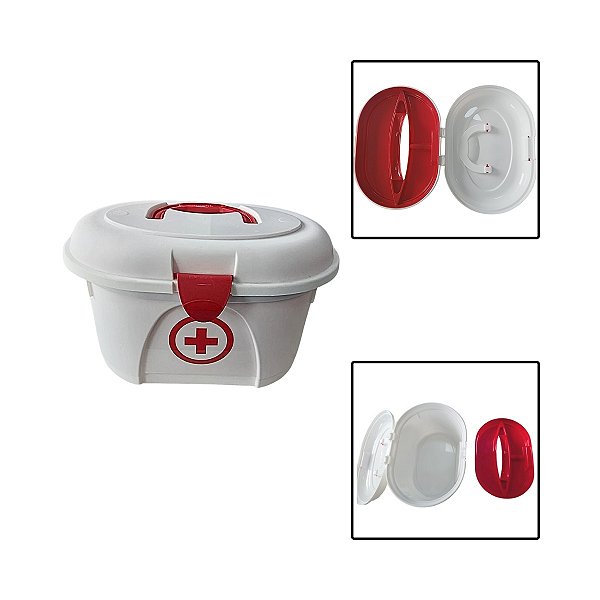 Caixa Para Medicamentos Kit Primeiros Socorros 4L