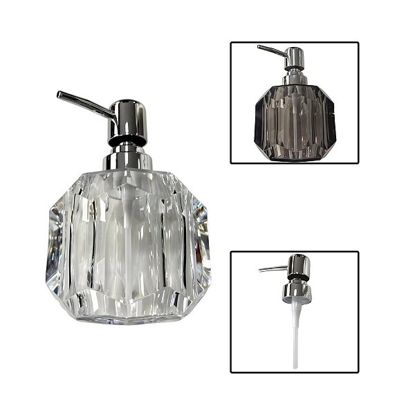 Porta Sabonete Líquido Dosador Elegant 180 ML