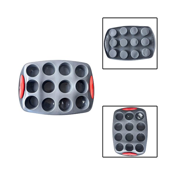 Forma 12 Cupcakes Silicone Antiaderente