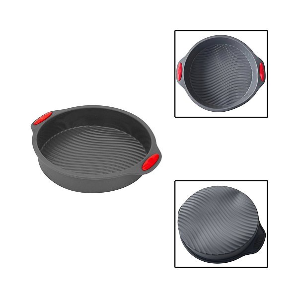 Forma Redonda De Silicone Prática E Antiaderente