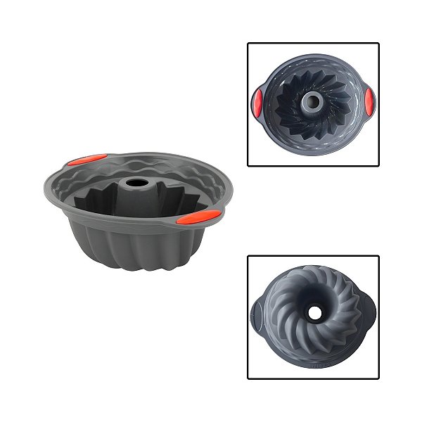 Forma Redonda Com Furo No Meio De Silicone Casa Life Antiaderente