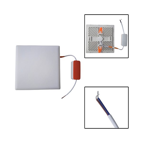 Painel Infinity 24W 6000K Quadrado IP20 Bivolt