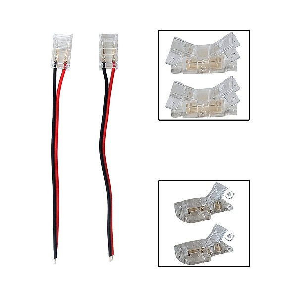 Kit Conexão Acessório para Fita LED 8mm