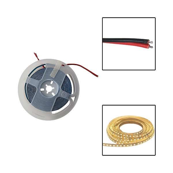 Fita LED Super Brilho 2835 12W 2700K 5m IP20