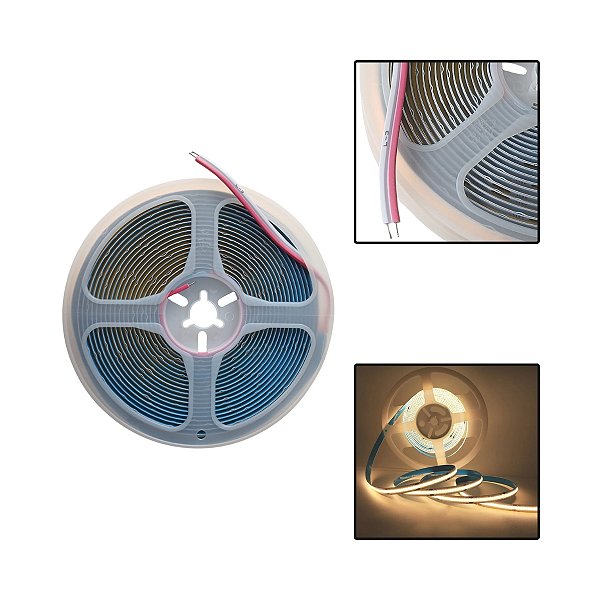 Fita LED COB 18W/m 2700K 5 Metros IP20