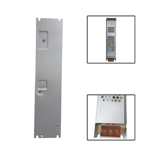 Driver Slim 15A 12V até 150W Entrada Bivolt IP20