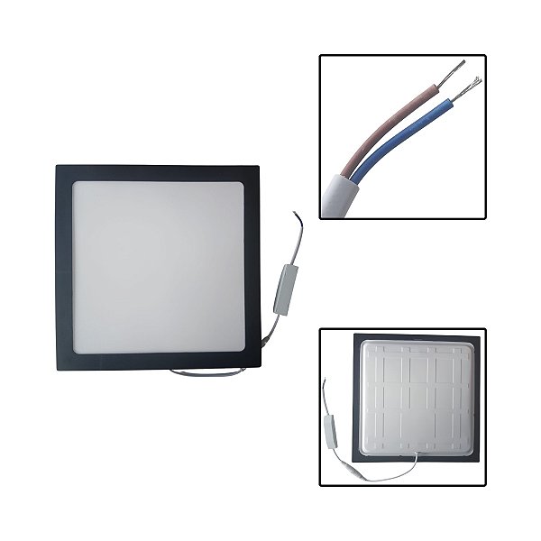 Painel Led Embutir Quadrado 24W 29,2 X 29,2 Luz Branca Fria