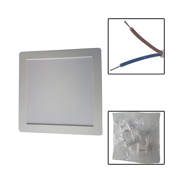 Painel Led Embutir Quadrado 24W 28,5 X 28,5 Luz Branca Fria