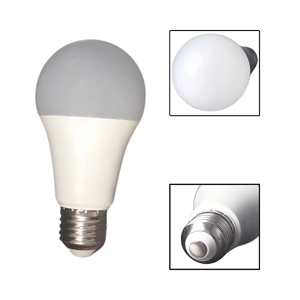 Lâmpada Led Branca Fria 15W Bivolt Bulbo A Base E27