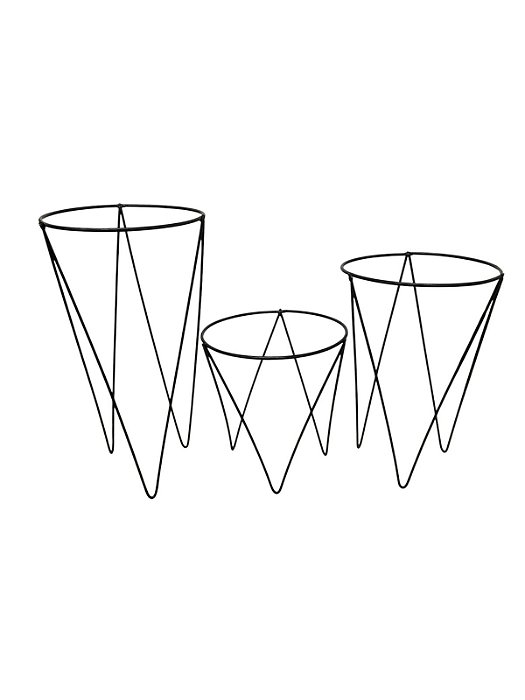Trio de Porta Vasos Tripé
