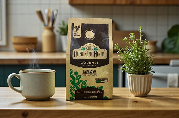 Café Gourmet Torrado em Grãos 250g - Espresso 6.0