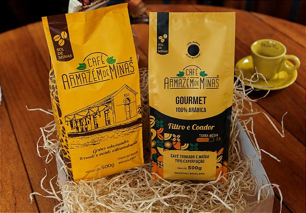 Kit-12 Café Clássico e Gourmet 500g - Torrado e Moído