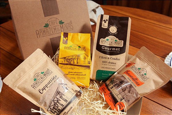 Kit-13 Café Clássico e Gourmet 250g - Torrado e Moído + Cappuccino e Chocomaltine Gourmet 200g