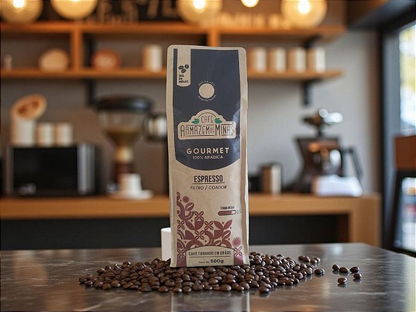 Café Gourmet Tipo Exportação 500g - Torra Média - 7.5 Torrado em Grãos