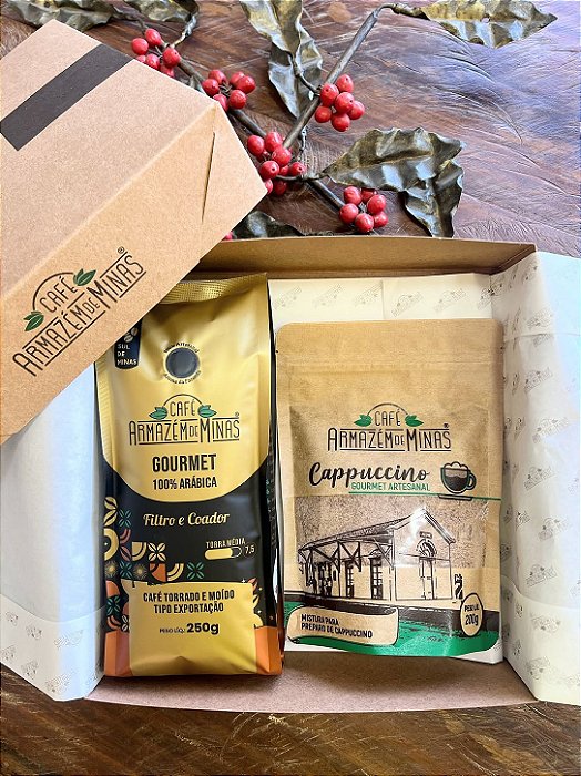 Kit Café Gourmet Torrado e Moído 250g Torra 7.5 + Cappuccino Gourmet 200g
