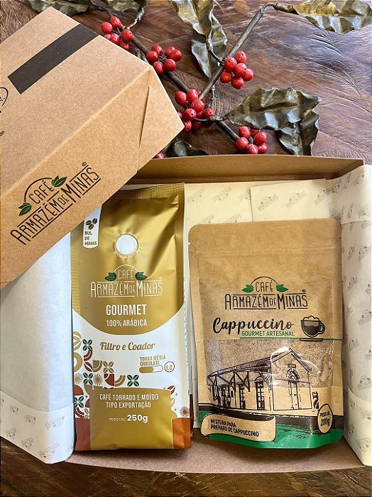Kit Café Gourmet Torrado e Moído 250g Torra 6.0 + Cappuccino Gourmet 200g