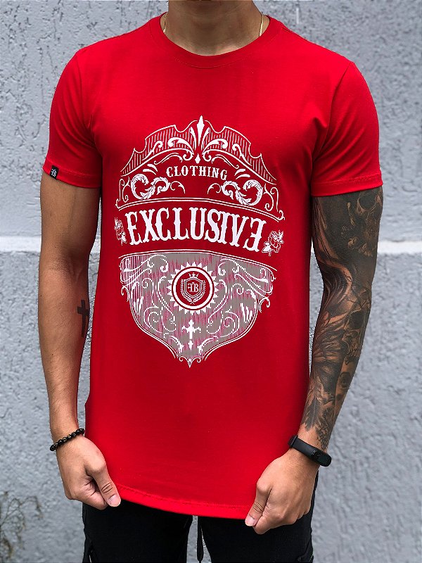 Camiseta Brasão Exclusive Vermelha