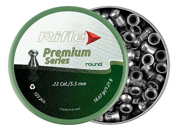 CHUMBO CAL. 5.5 MM RIFLE ROUND C/ 125 UN