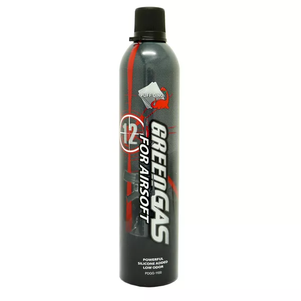 GREENGAS PUFFDINO P/ AIRSOFT C/SILICONE 600ML