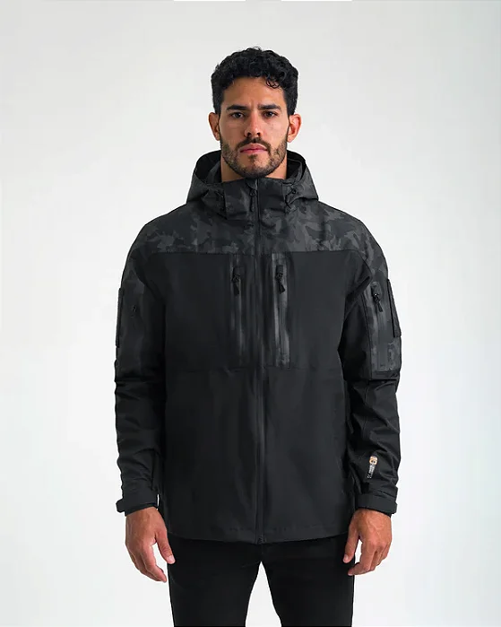 JAQUETA TÁTICA INVICTUS RAIN 3.O MASCULINA WARSKIN BLACK