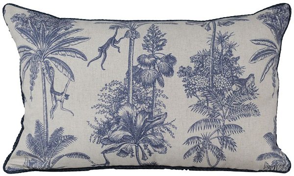 ALMOFADA EM LINHO CRU FLORESTA 35 X 52 COD 424-94