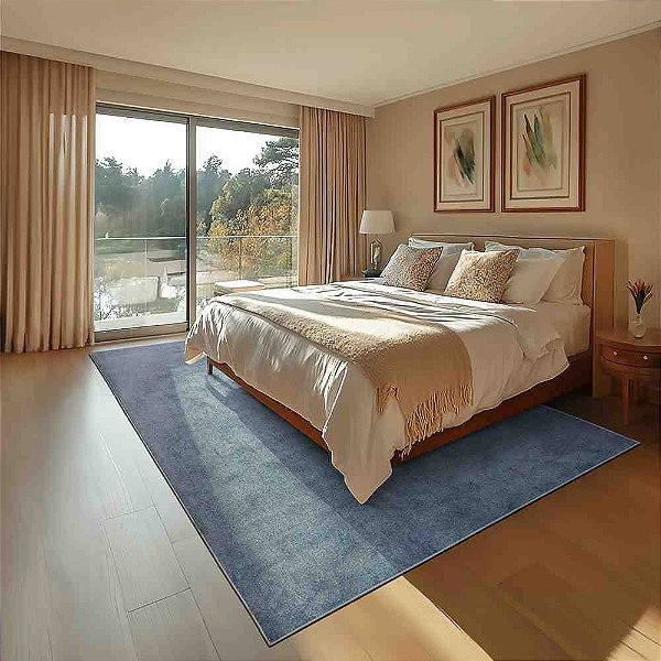TAPETE RELEX N 1,50 X 2,00 COR AZUL COBALTO