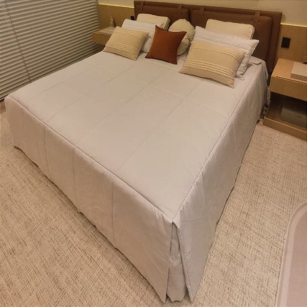 COLCHA EM PREGA ENVELOPE QUEEN