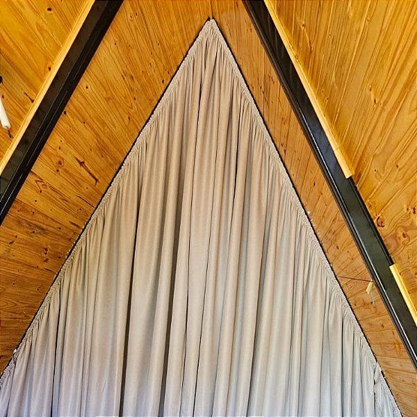 CORTINA SOB MEDIDA PARA CABANA E POUSADA