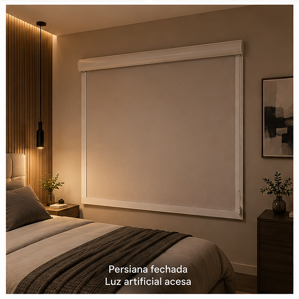 PERSIANA ROLÔ BLACKOUT COM GUIA LATERAL E BANDÔ
