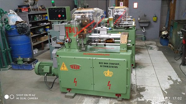Torno Automático TB60 Traub Verde Liso - Desempenho e Precisão