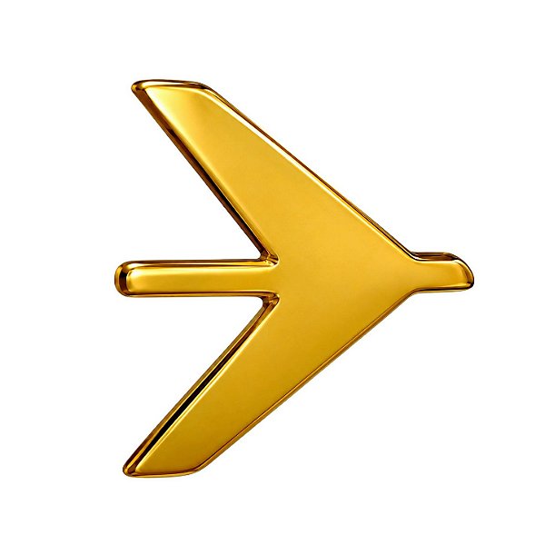 PIN Logo Embraer Dourado