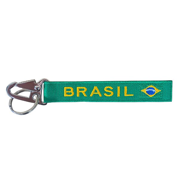 Chaveiro Mosquetão Brasil
