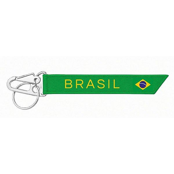Chaveiro Mosquetão Brasil